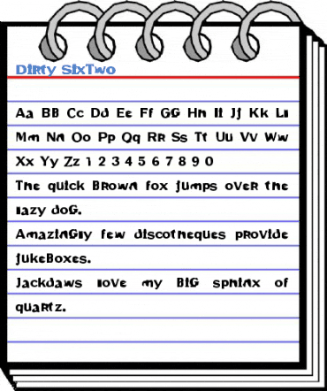 Dirty SixTwo Font