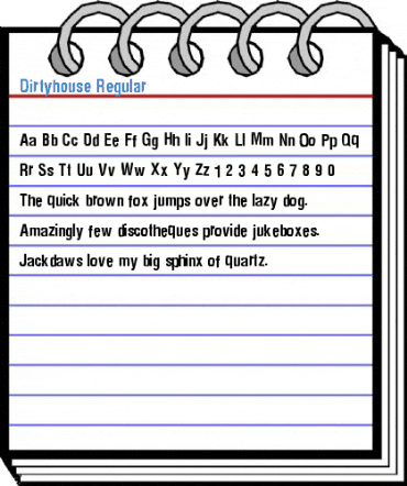 Dirtyhouse Regular Font