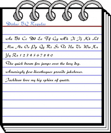 Diskus BQ Regular Font