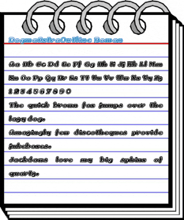 DogmaExtraOutline Roman Font