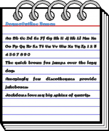 DogmaOutline Roman Font