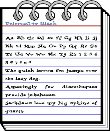 DoloresCyr Black Font