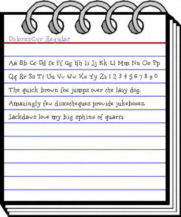 DoloresCyr Regular Font