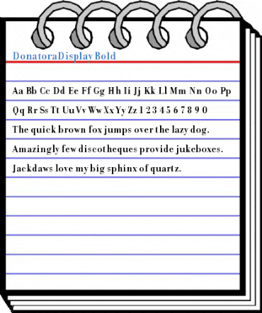 DonatoraDisplay Bold Font