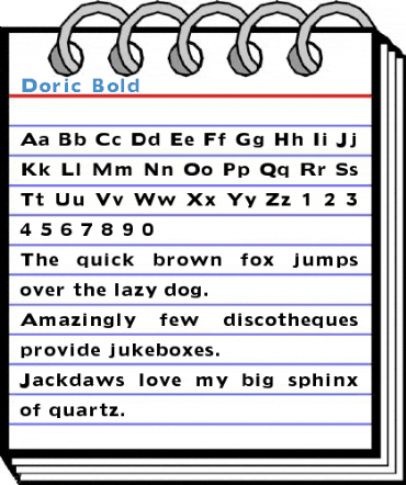Doric Bold Font