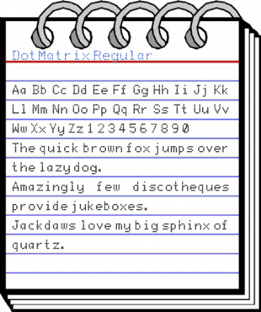 DotMatrix Regular Font