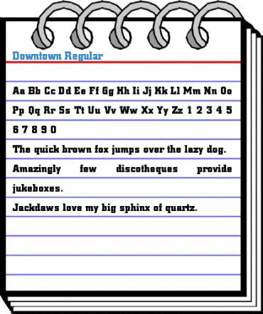 Downtown Regular Font