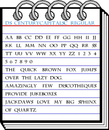 DS CenturyCapitalsC Regular Font