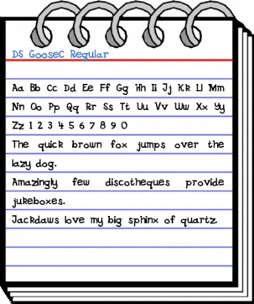 DS GooseC Regular Font