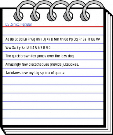 DS ZrnicC Regular Font