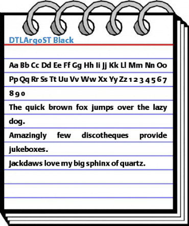 DTLArgoST Black Font