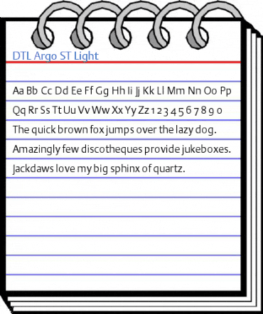 DTL Argo ST Light Font