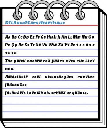 DTLArgoTCaps Font