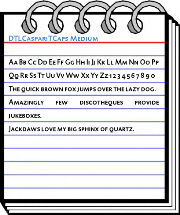 DTLCaspariTCaps Medium Font