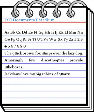 DTLDocumentaT Medium Font