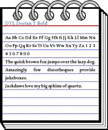 DTL Dorian T Bold Font