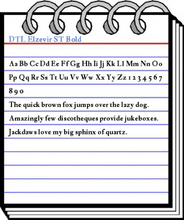 DTL Elzevir ST Bold Font