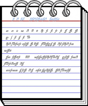 DTL Elzevir T Alternate Italic Font