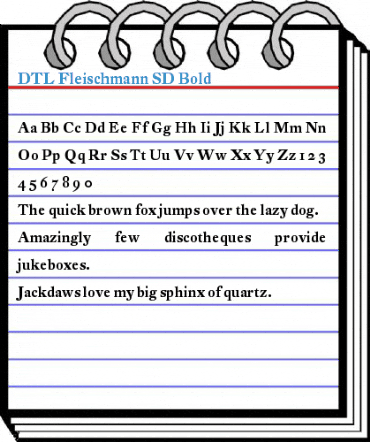 DTL Fleischmann SD Bold Font