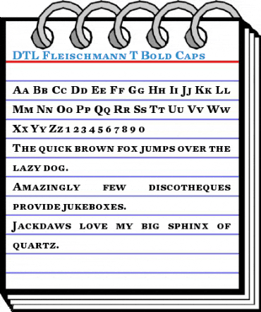 DTL Fleischmann T Bold Caps Font