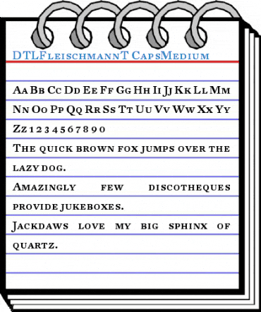 DTLFleischmannT CapsMedium Font