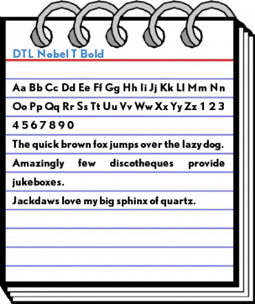 DTL Nobel T Bold Font
