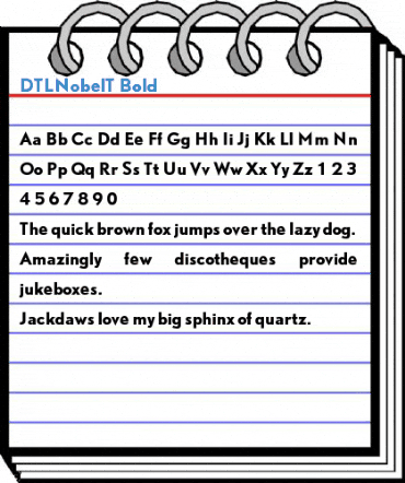 DTLNobelT Bold Font
