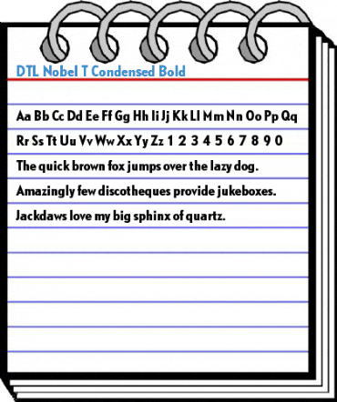 DTL Nobel T Condensed Bold Font