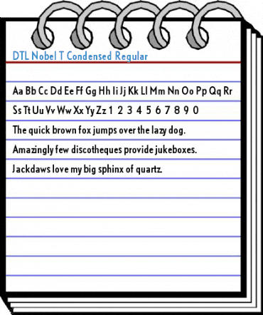 DTL Nobel T Condensed Regular Font