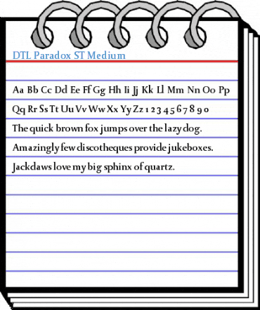 DTL Paradox ST Medium Font
