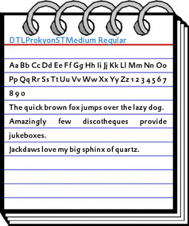 DTLProkyonSTMedium Regular Font