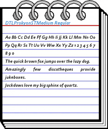 DTLProkyonSTMedium Regular Font