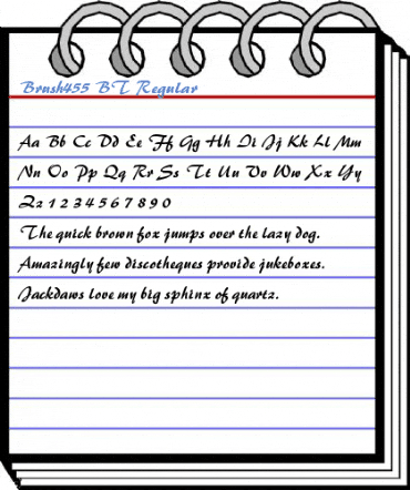Brush455 BT Regular Font