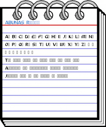 ABUNAS Regular Font