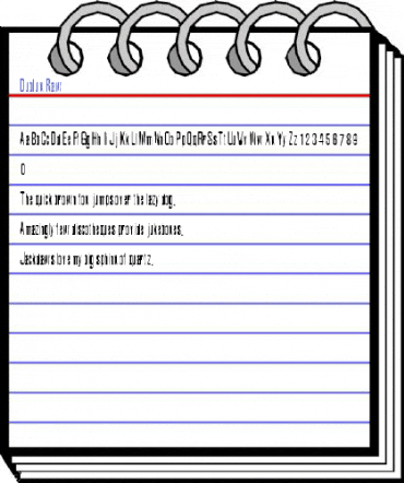 Dublux Raw Font