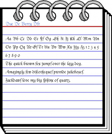 Duc De Berry Dfr Font