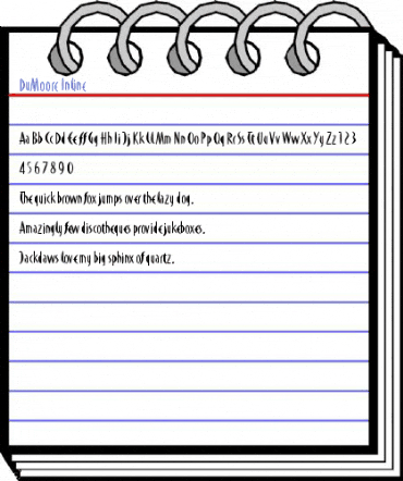 DuMoore Inline Font