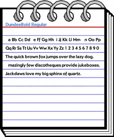 DundeeBold Regular Font