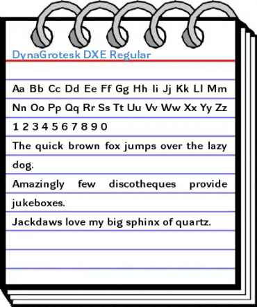 DynaGrotesk DXE Regular Font