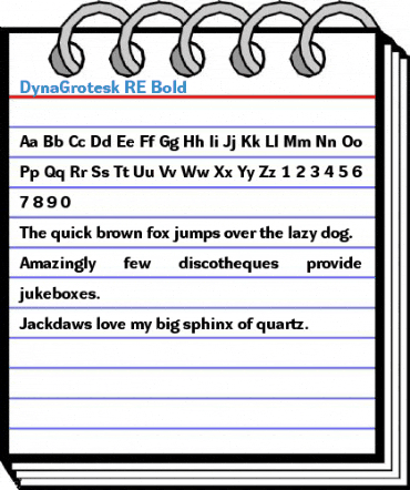 DynaGrotesk RE Bold Font