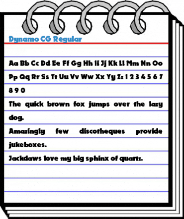 Dynamo CG Regular Font