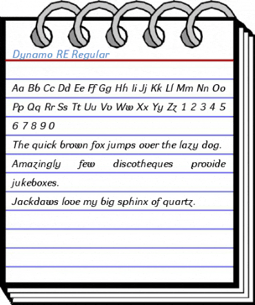 Dynamo RE Regular Font