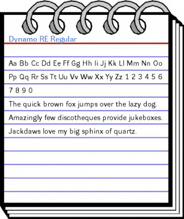 Dynamo RE Regular Font