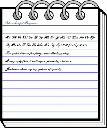 EborScript Regular Font