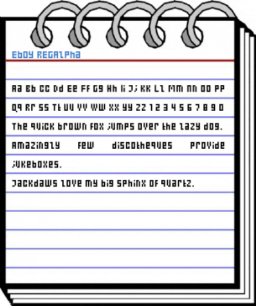 Eboy REGAlpha Font