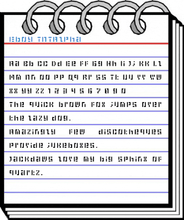 Eboy TNTAlpha Font