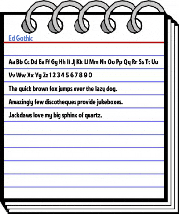 Ed Gothic Font