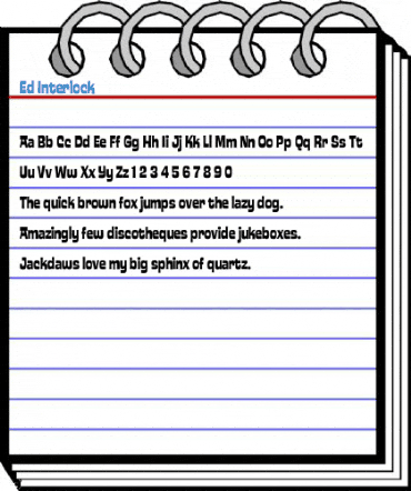 Ed Interlock Font