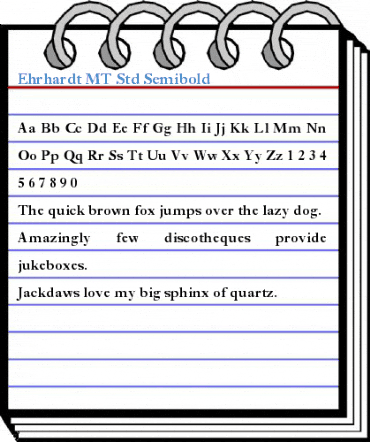 Ehrhardt MT Std Semibold Font