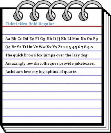 EideticNeo Bold Regular Font